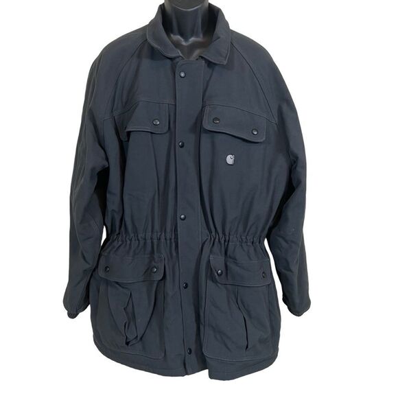 Vintage Carhartt C41 Charcoal Parka Chore Coat - Picture 1 of 10